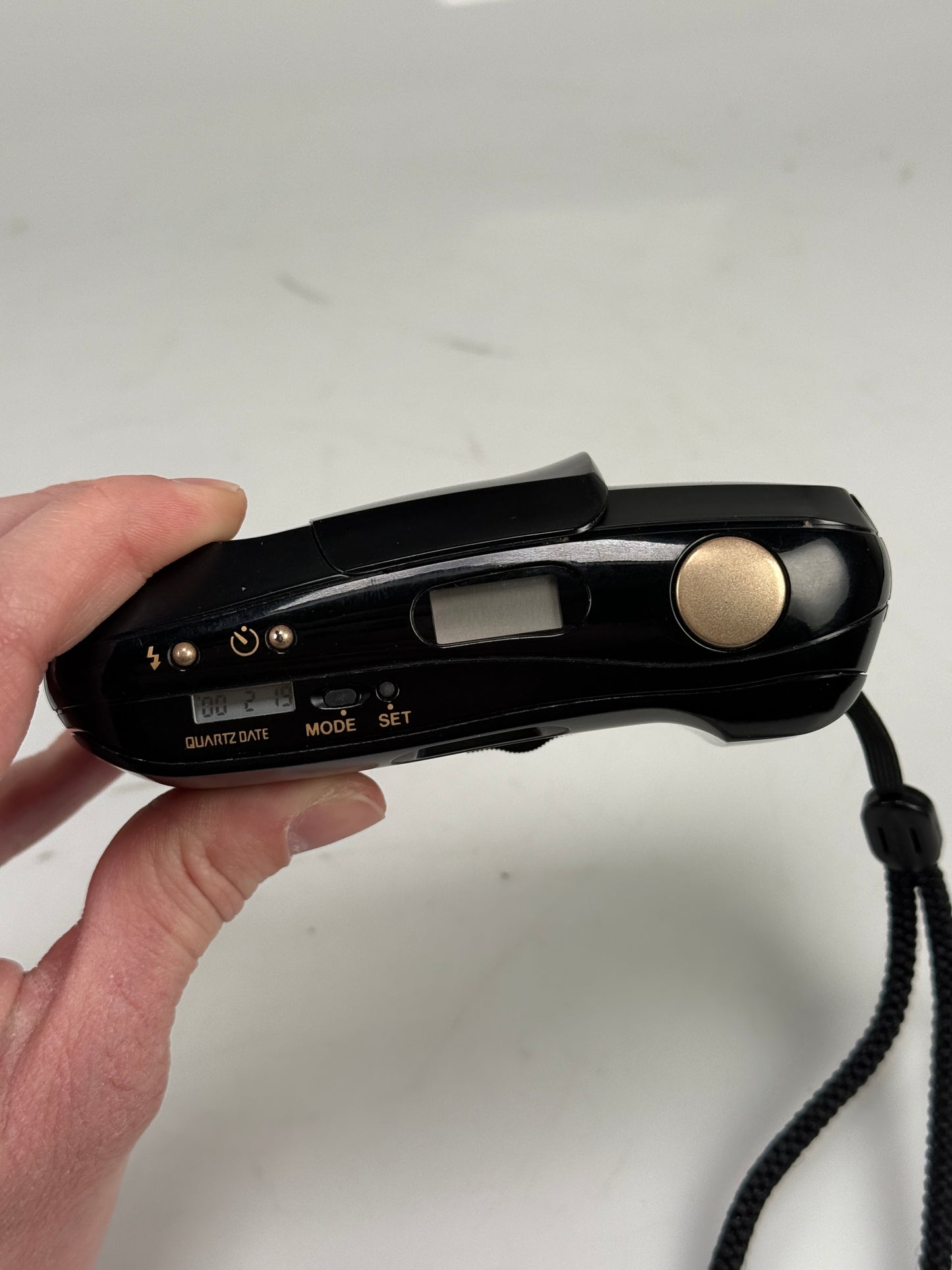 Olympus Stylus Epic DLX Panoramic 35mm point and shoot p&s film camera 35mm f3.5 Black