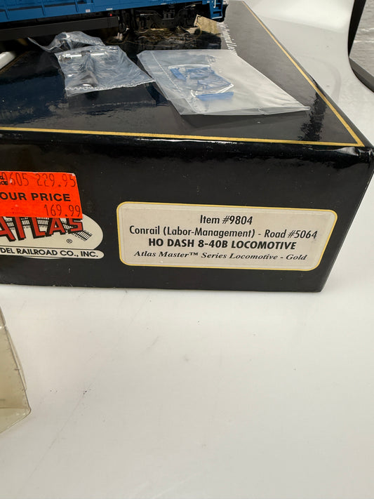 ATLAS master gold HO 9804 Conrail # 5064 HO Dash B-40B locomotive w/ DCC & Sound