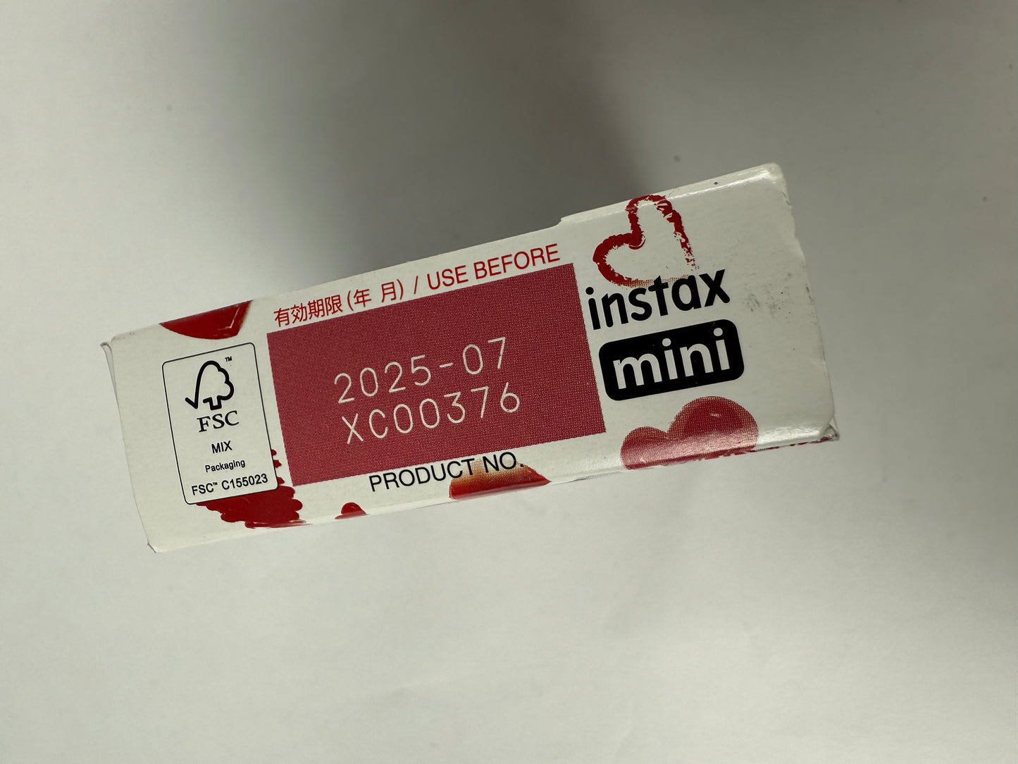 New Fujifilm Instax Mini Heart Sketch Instant Film (10 Exposures) 2025/07