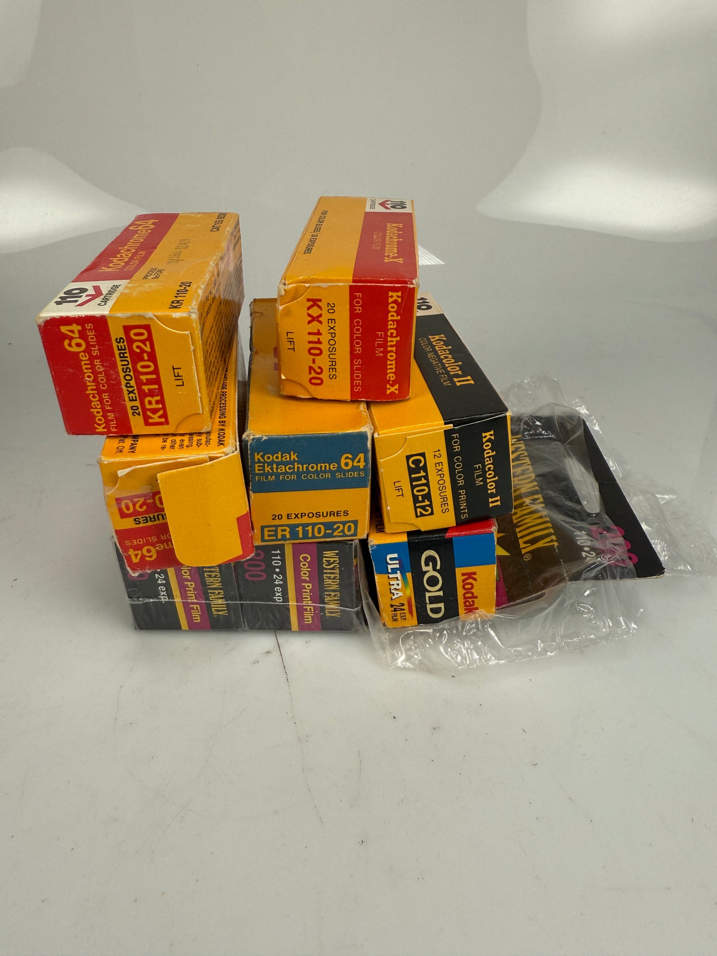 110 film lot 8 rolls Kodak Kodachrome, Ektachrome, color, etc