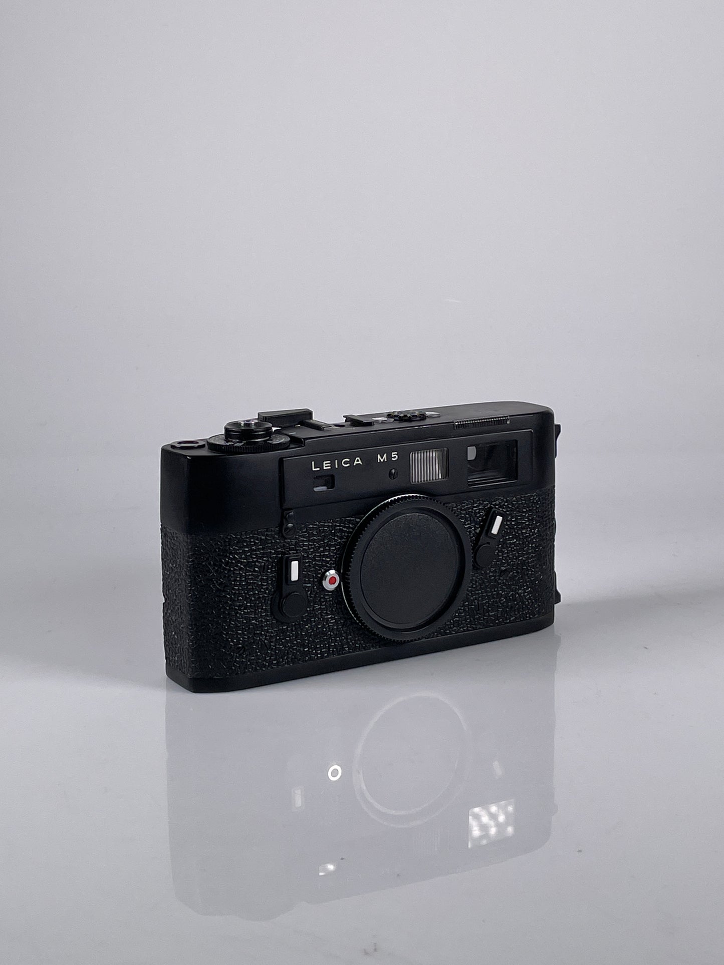 Leica M5 Black Chrome 35mm Rangefinder Film Camera 2 lug