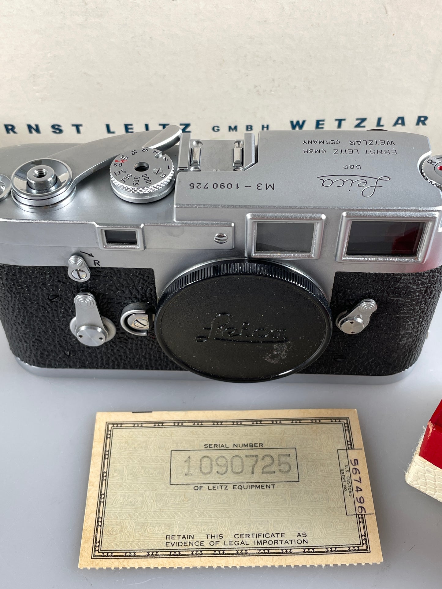 Leica M3 SS 35mm Film Camera L Seal Kit with 50mm f2 Dual Range Lens