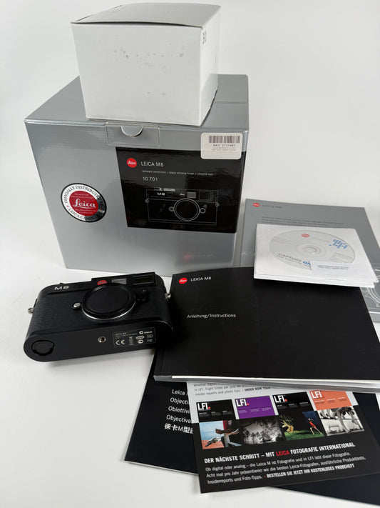 Leica M8 10.3MP Rangefinder Digital Camera Body - Black