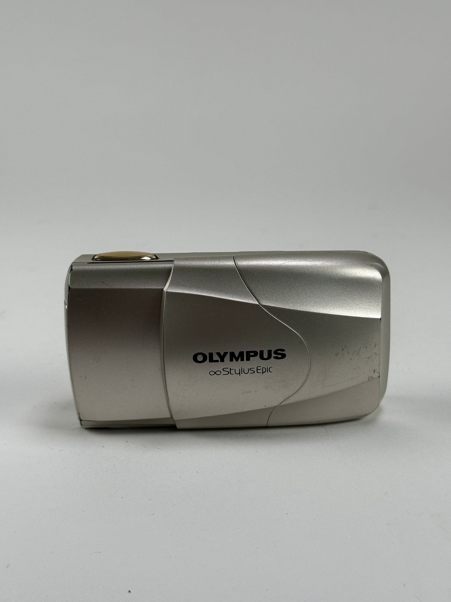 Olympus Stylus Epic 35mm point and shoot p&s film camera 35mm f2.8 chrome/silver