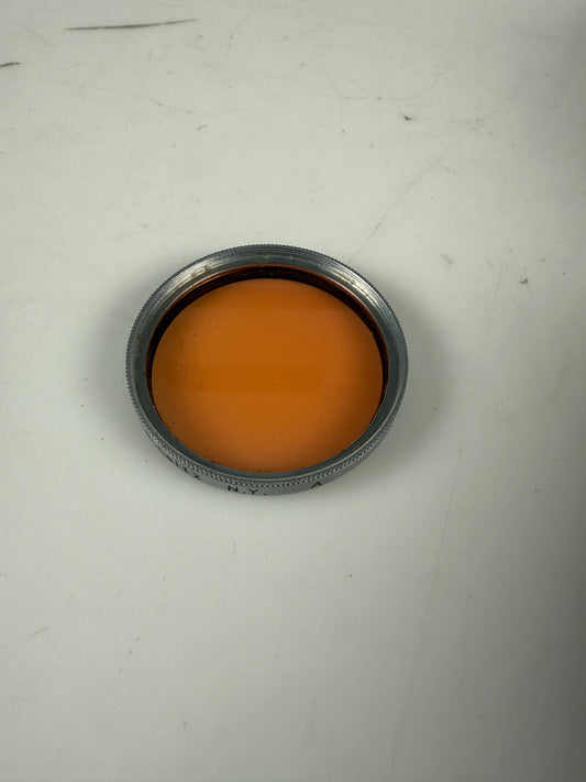 Leica 39mm Summitar Amber A Warming Chrome Ring Filter E Leitz NY