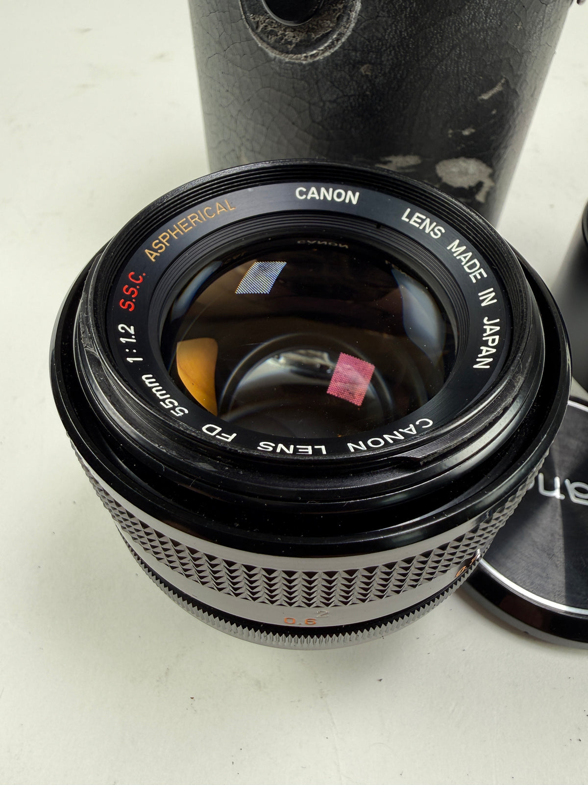 Canon FD 55mm f1.2 S.S.C. Aspherical BL Lens SSC