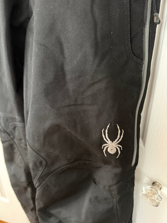 SPYDER Men size Small Black Thinsulate Dermizax Ski Snowboard Pants used