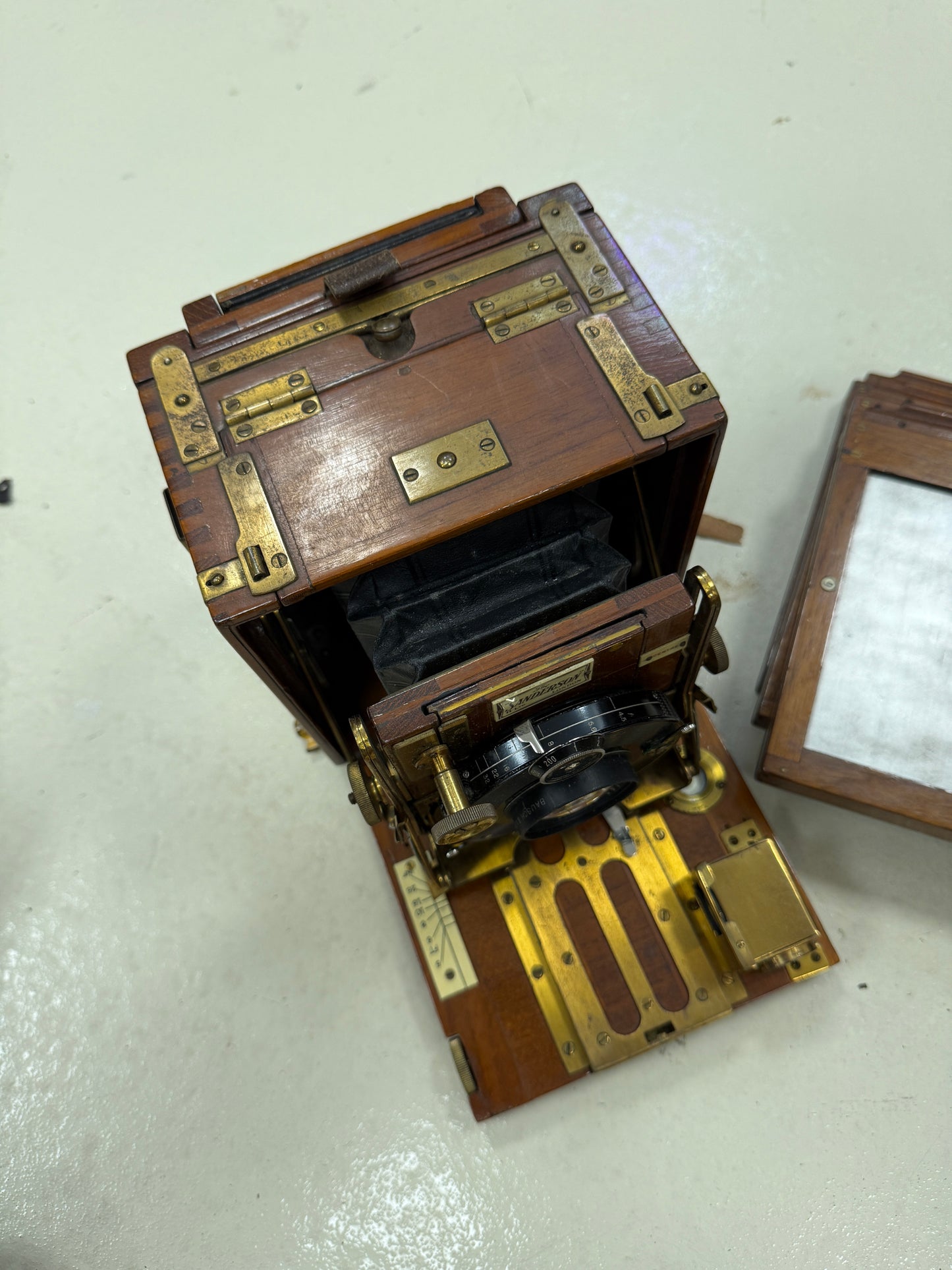 The Sanderson Large Format Camera w/ Tessar IC 5 1/2 inch f4.5 tropical model