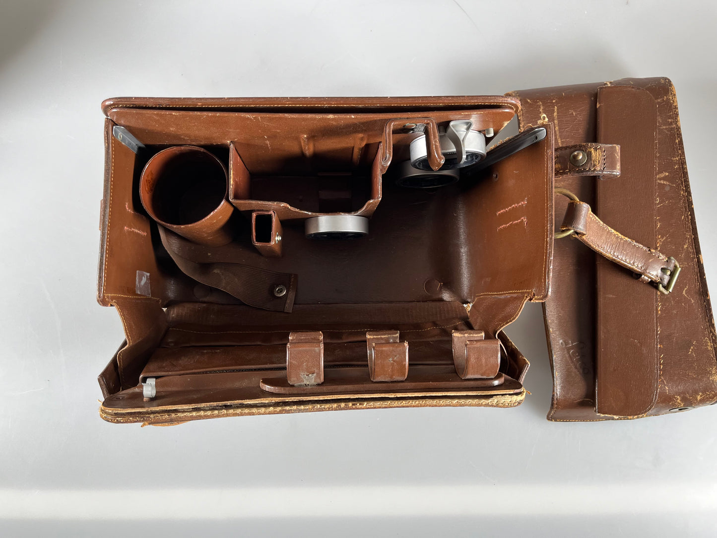 Vintage Leica System Case Leather Hard Case for M Mount