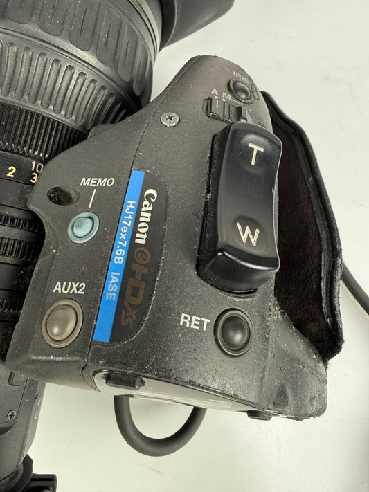 Canon HJ17ex7.6B-IASE eHDxs 17x2/3 ENG Lens w/ 2x - 7.6-130mm f1.8