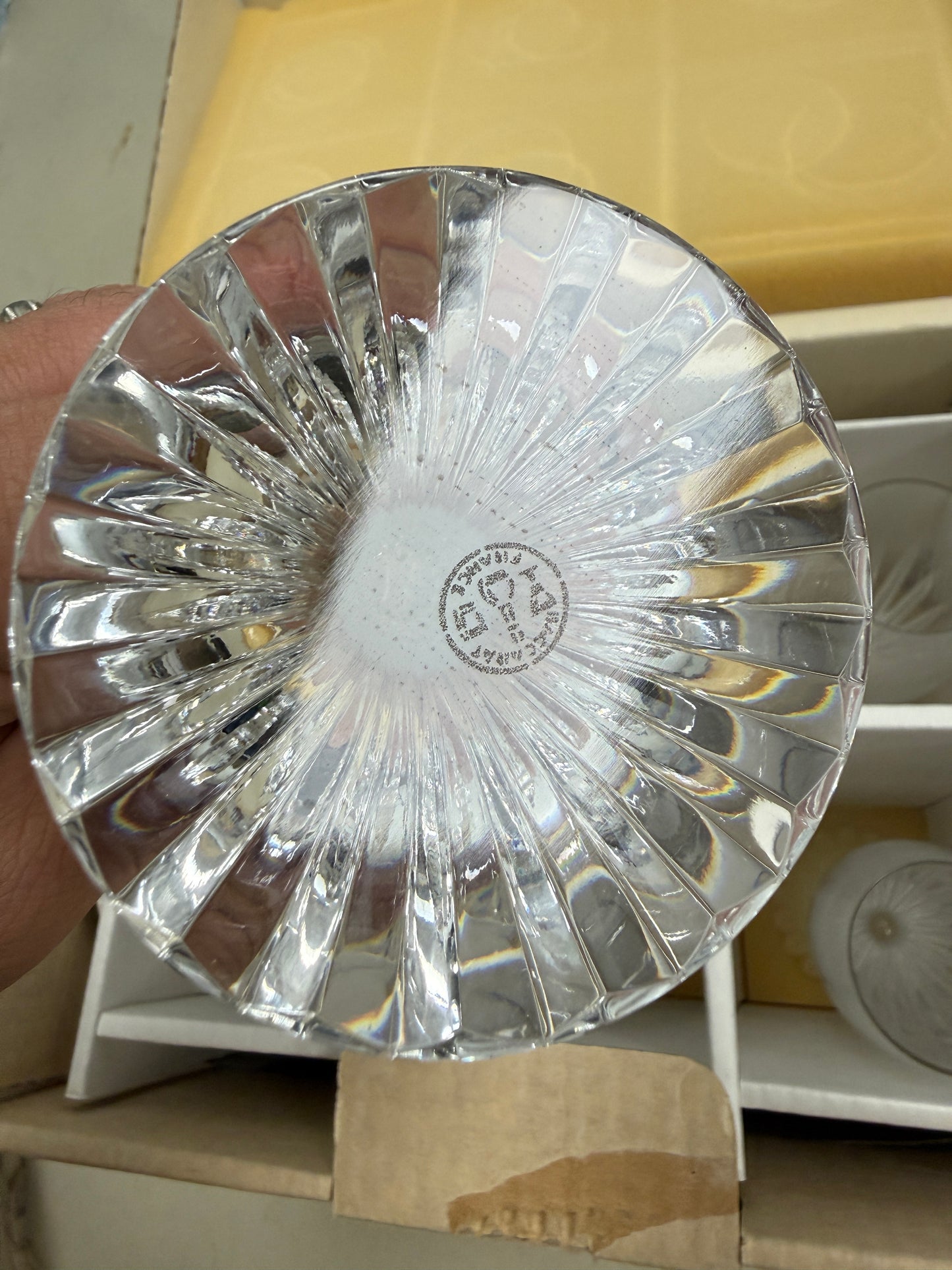 Baccarat Massena Champagne Flute 8 1/2 in set of 6 NOS