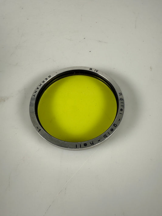 Rollei Bay IV Filter Gelb Hell -1 yellow For Camera TLR Rolleiflex Wide RARE
