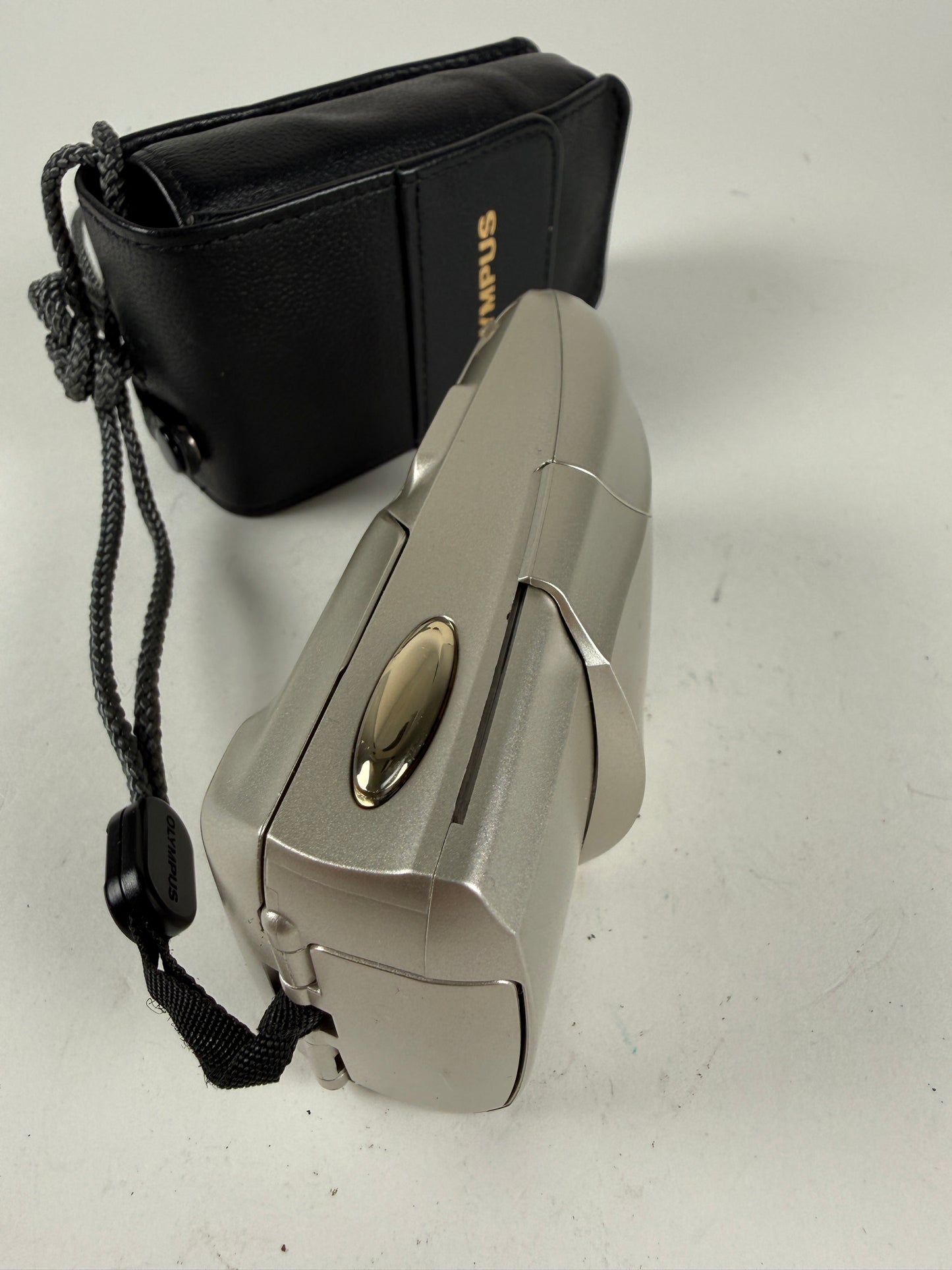 Olympus Stylus Epic DLX MJU II 35mm point and shoot p&s film camera 35mm f2.8 chrome/silver