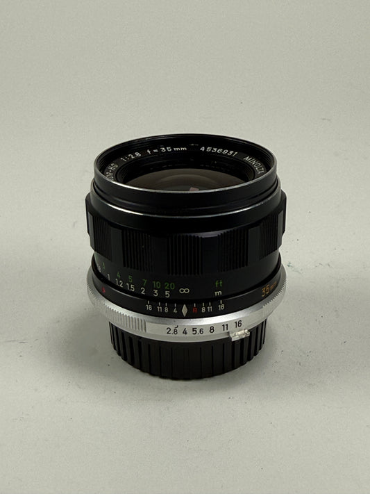 Minolta 35mm f2.8 MC W Rokkor-HG Lens 35/2.8