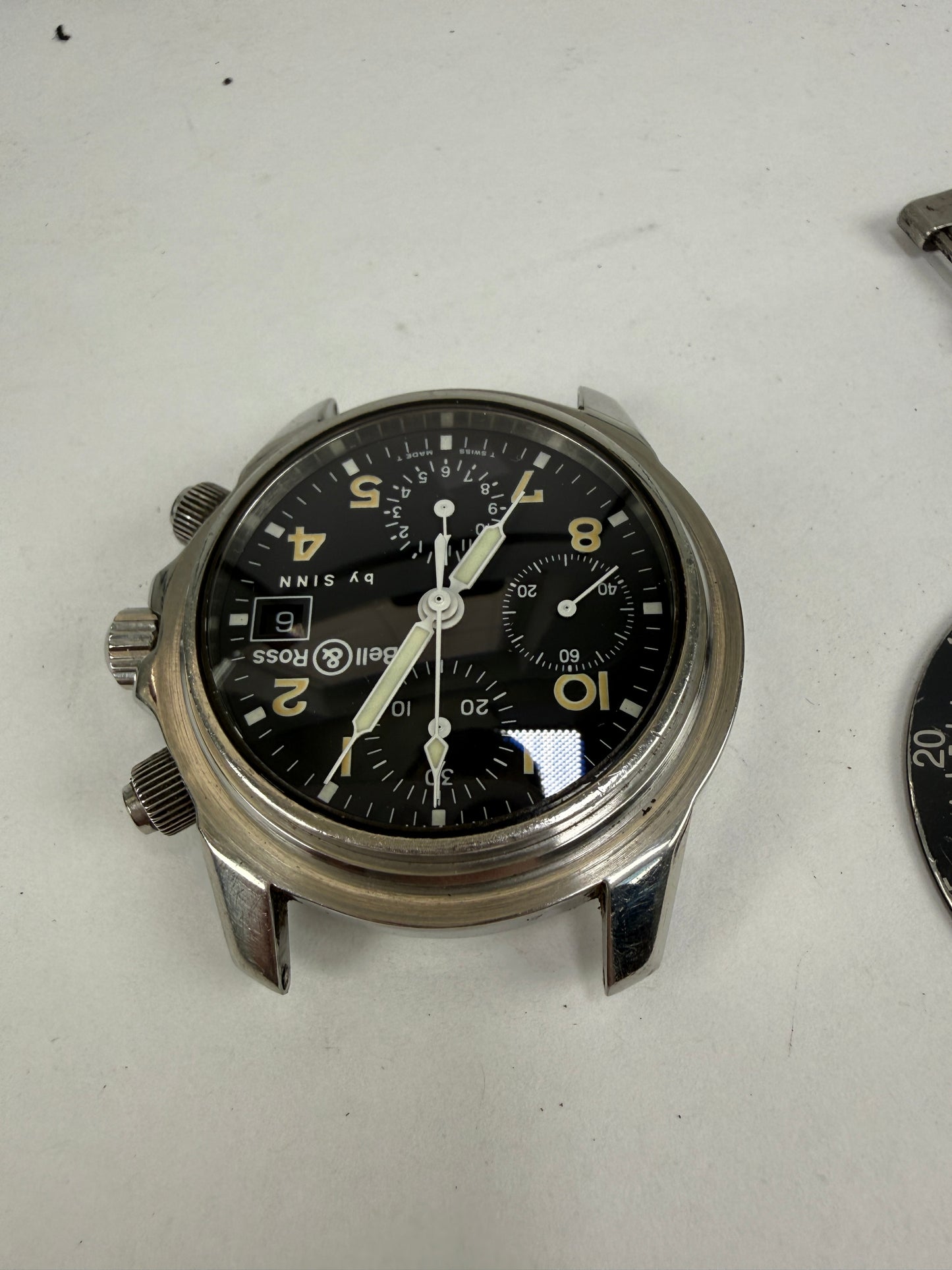Sinn 103 Bell & Ross 7760 Chronograph Manual Wind 401 Movement Black