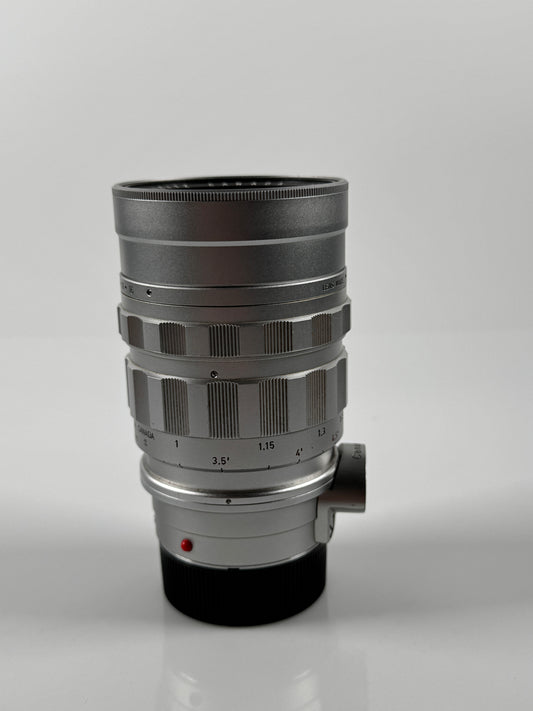 Leica Summicron 90mm F2 Lens Chrome silver Canada m mount