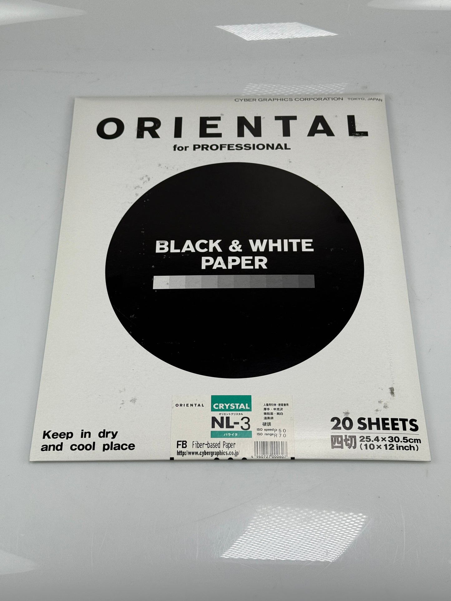 Oriental Seagull Photo Paper 20 Sheets 10x12 inch Crystal NL-3 Fiber