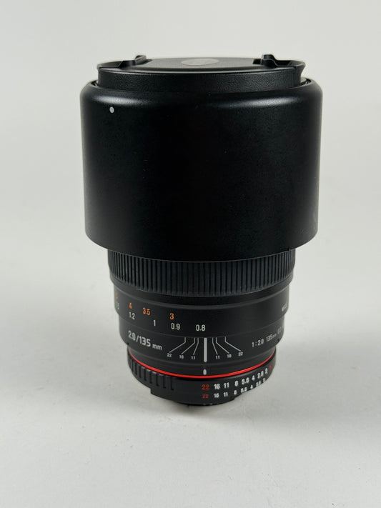 ROKINON 135mm F2.0 ED UMC Lens for Nikon F Mount Cameras