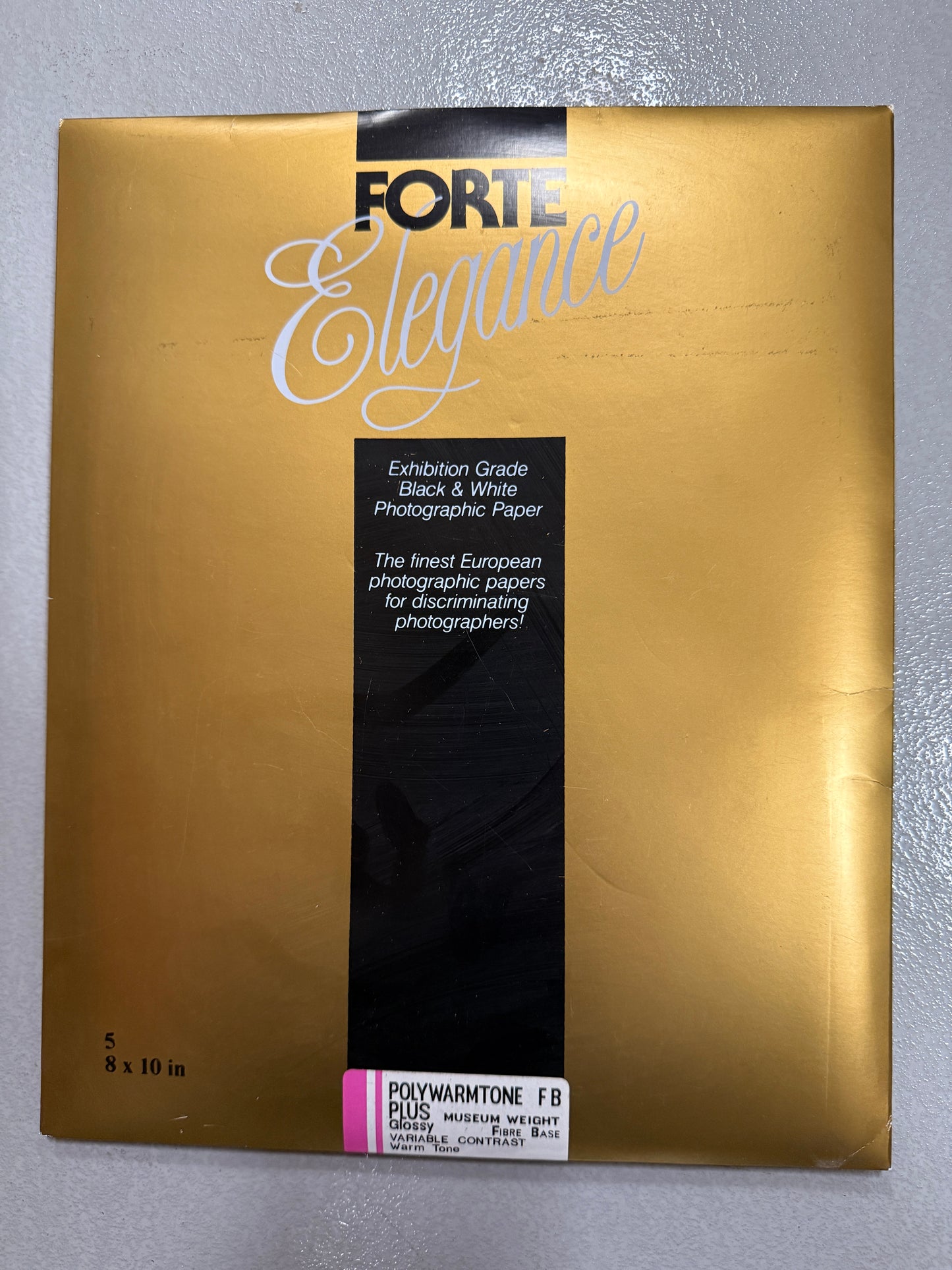 Forte Polywarmtone FB Plus 8x10" Photo Paper 5 sheets unopened NOS Museum weight