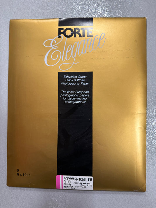 Forte Polywarmtone FB Plus 8x10" Photo Paper 5 sheets unopened NOS Museum weight