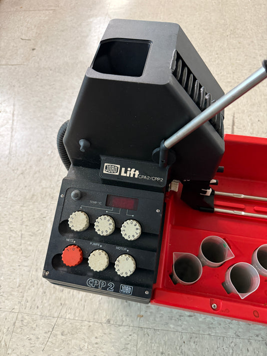 JOBO CPP2 processor with Bottles, Grad Cylinders, Lift