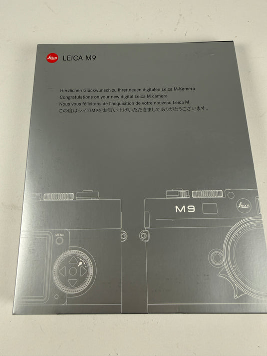 Leica M9 Instruction Manual w/ box inserts