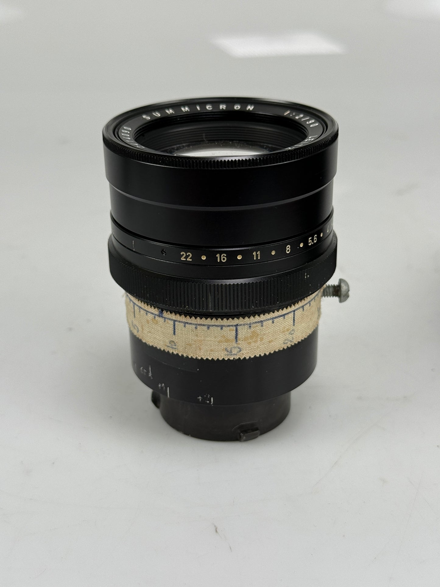 Leica Leitz Summicron M 90mm F2 Black Lens converted to cinema movie camera mount