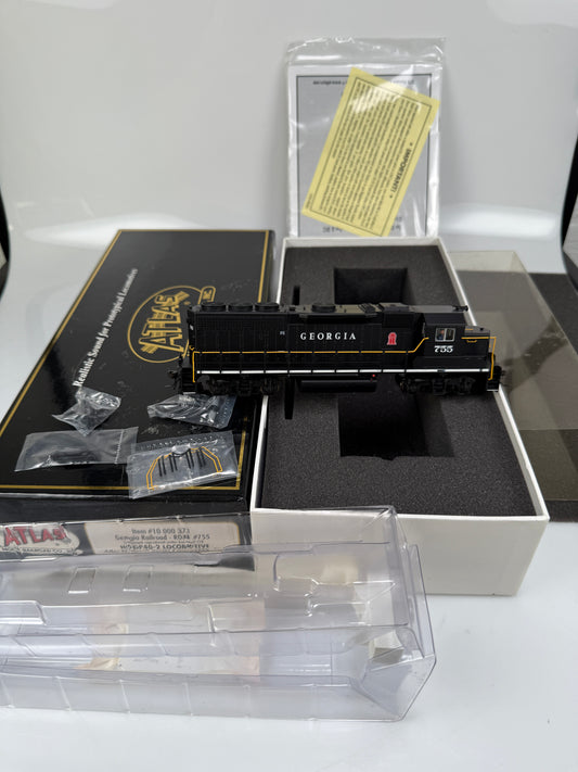 ATLAS master gold 10000 Georgia Railroad GP40-2 locomotive w/ DCC & Sound