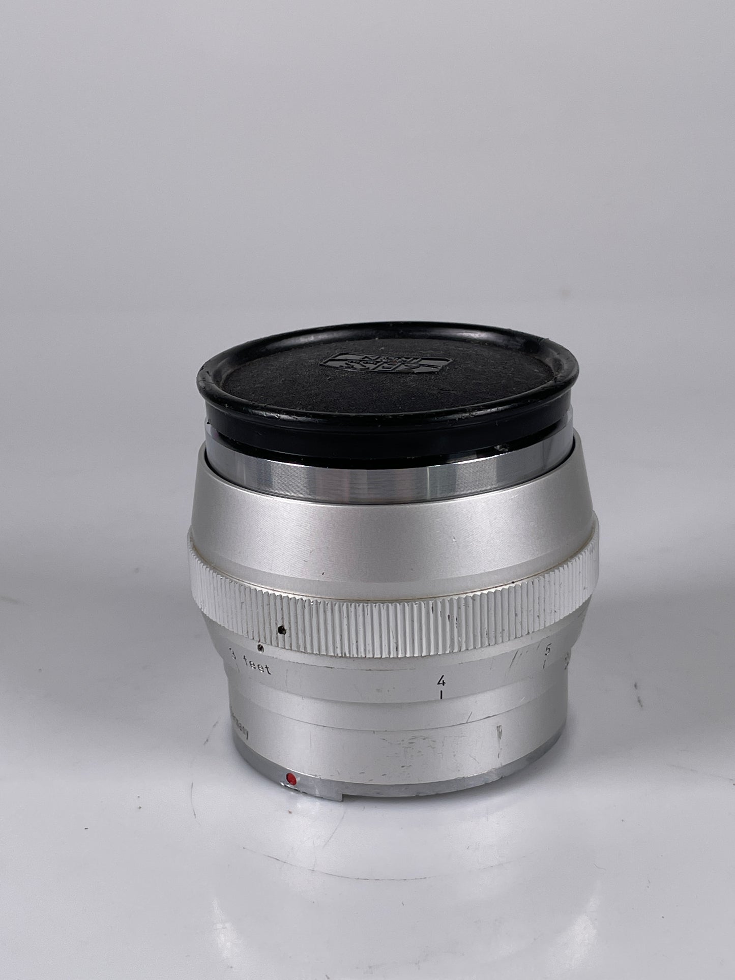 Zeiss 85mm f2 Sonnar Lens for Contarex bullseye camera silver chrome