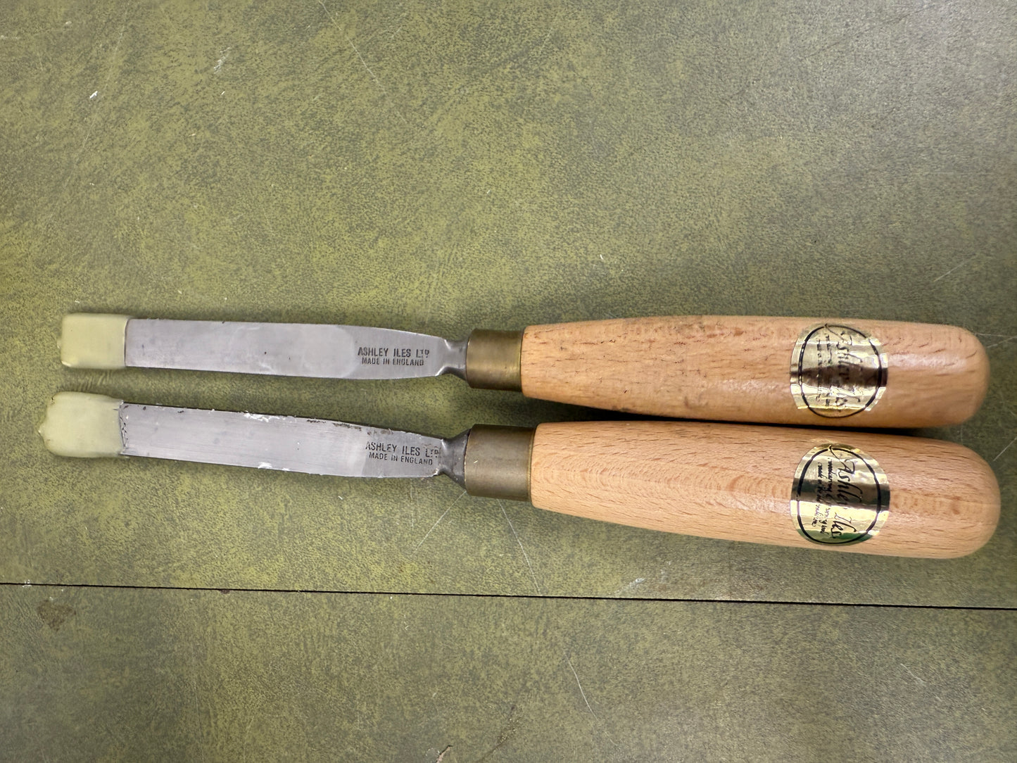 Vintage Ashley Iles Carving Gouge set of 2 No 3 Chisel