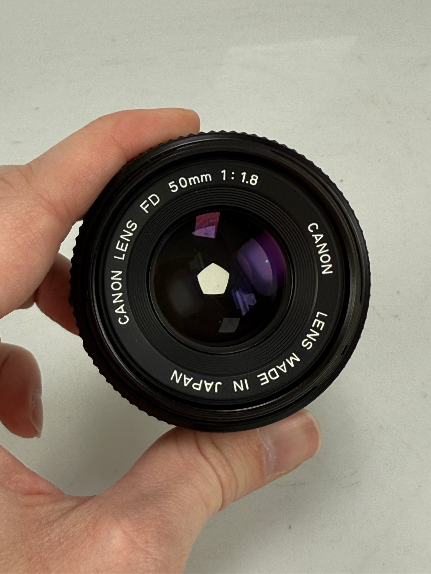 Canon A-1 A1 35mm SLR Film Camera Body Black with 50mm f1.8 FD Kit