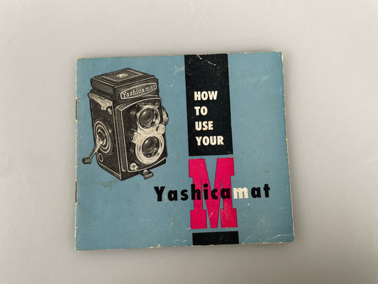 Yashica Mat TLR Film Camera Original Manual Instruction