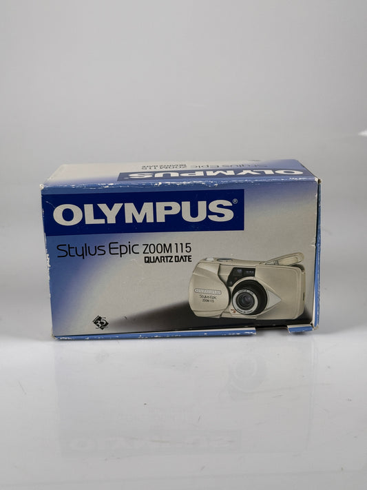 Olympus Stylus Epic Zoom 115 35mm Point & Shoot Film Camera