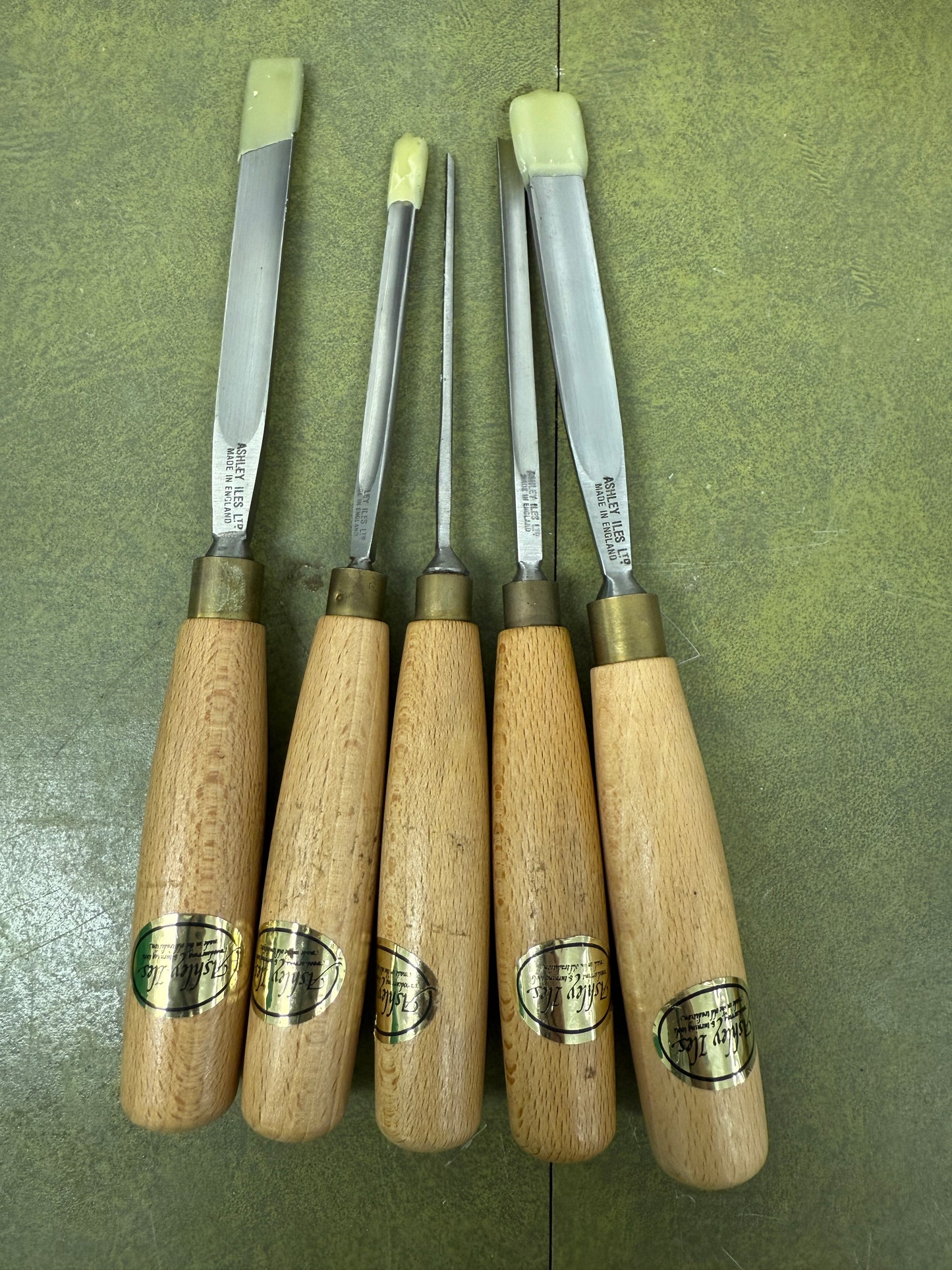 Vintage Ashley Iles Carving Gouge set of 5 No 5
