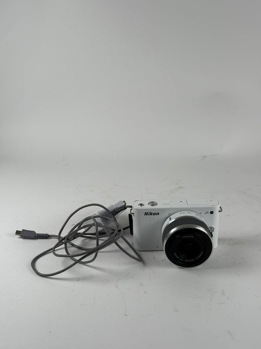 Nikon 1 J1 10.1MP Mirrorless SLR Camera w/ 10-30mm Lens white