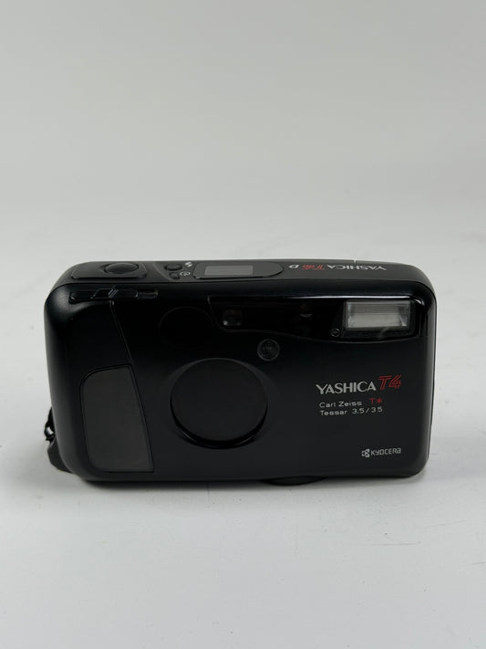 Yashica T4D T* Carl Zeiss 35mm F3.5 Len Camera black