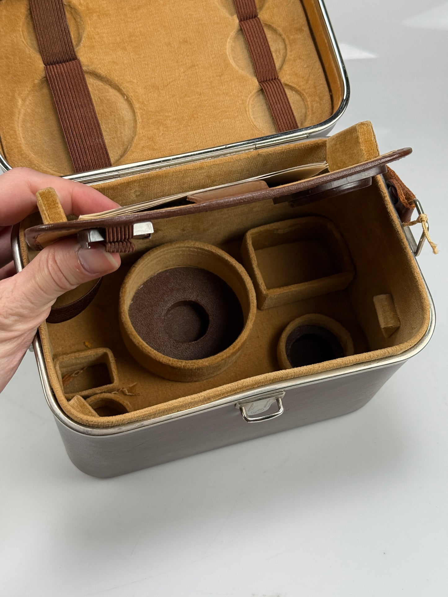 Kodak Retina Camera Accessories Leather Case I w/ Original Branded Insert RARE