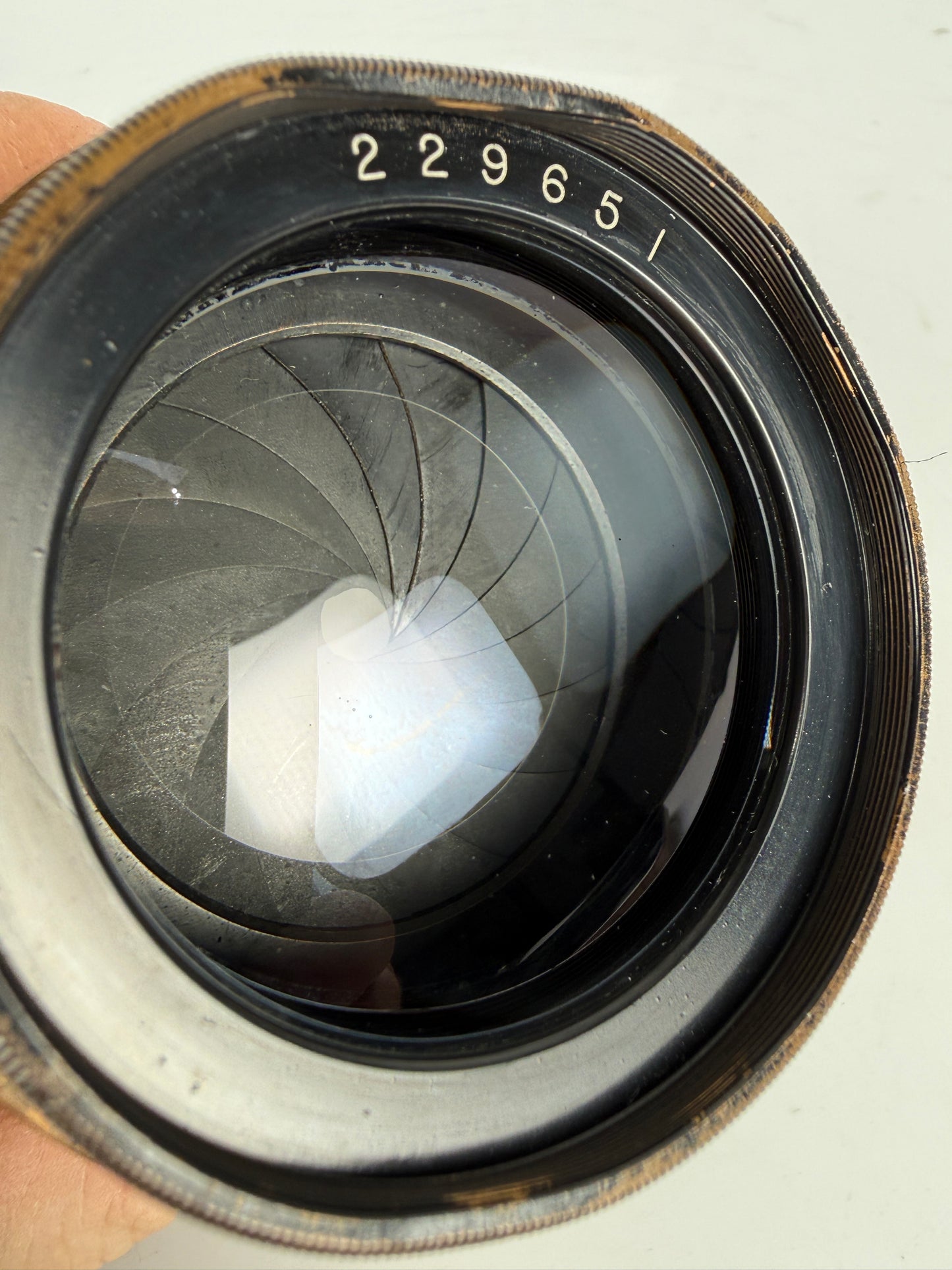 Goerz Dagor Focus 14 inch f7.7 Brass barrel Lens