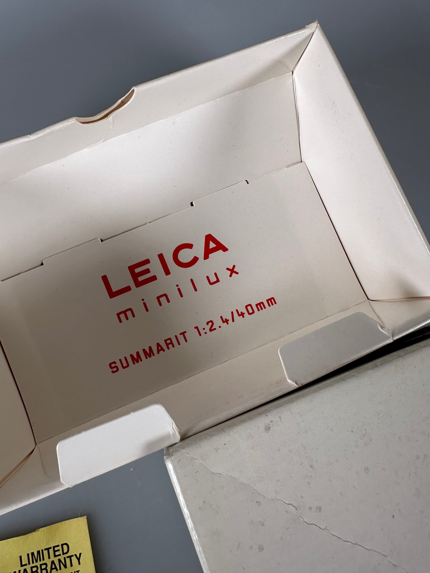 Leica Box for Minilux 18007 with Databack DB 40mm summarit f2.4 Box