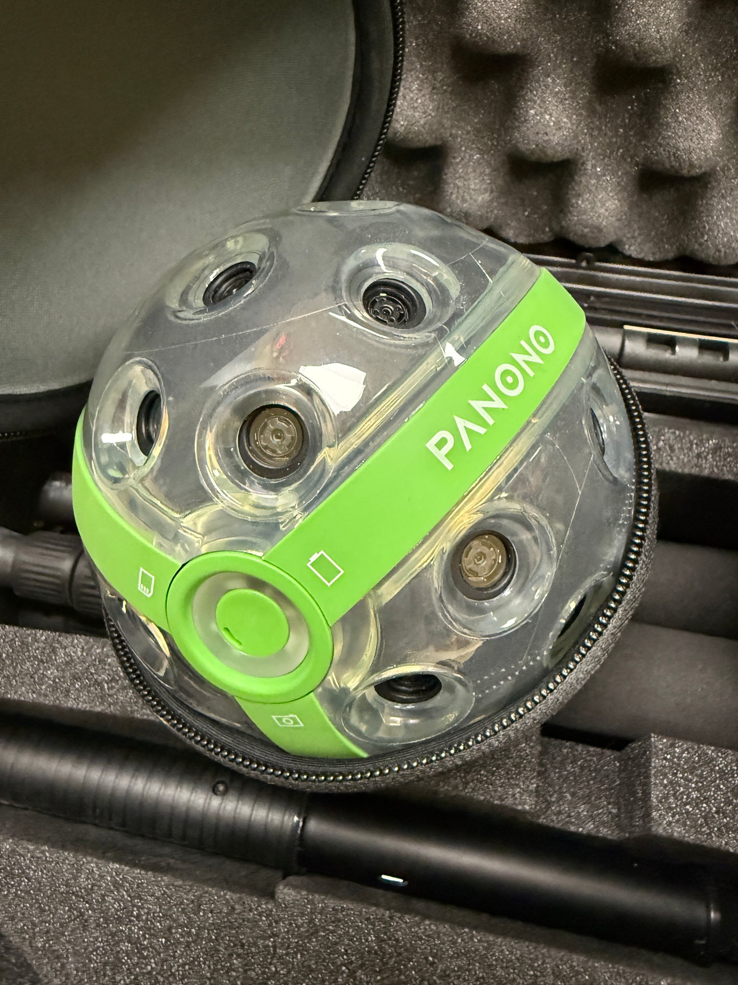 Set of 2 Panono 360° 108MP Cameras with tripod, Case, and pole MVP15