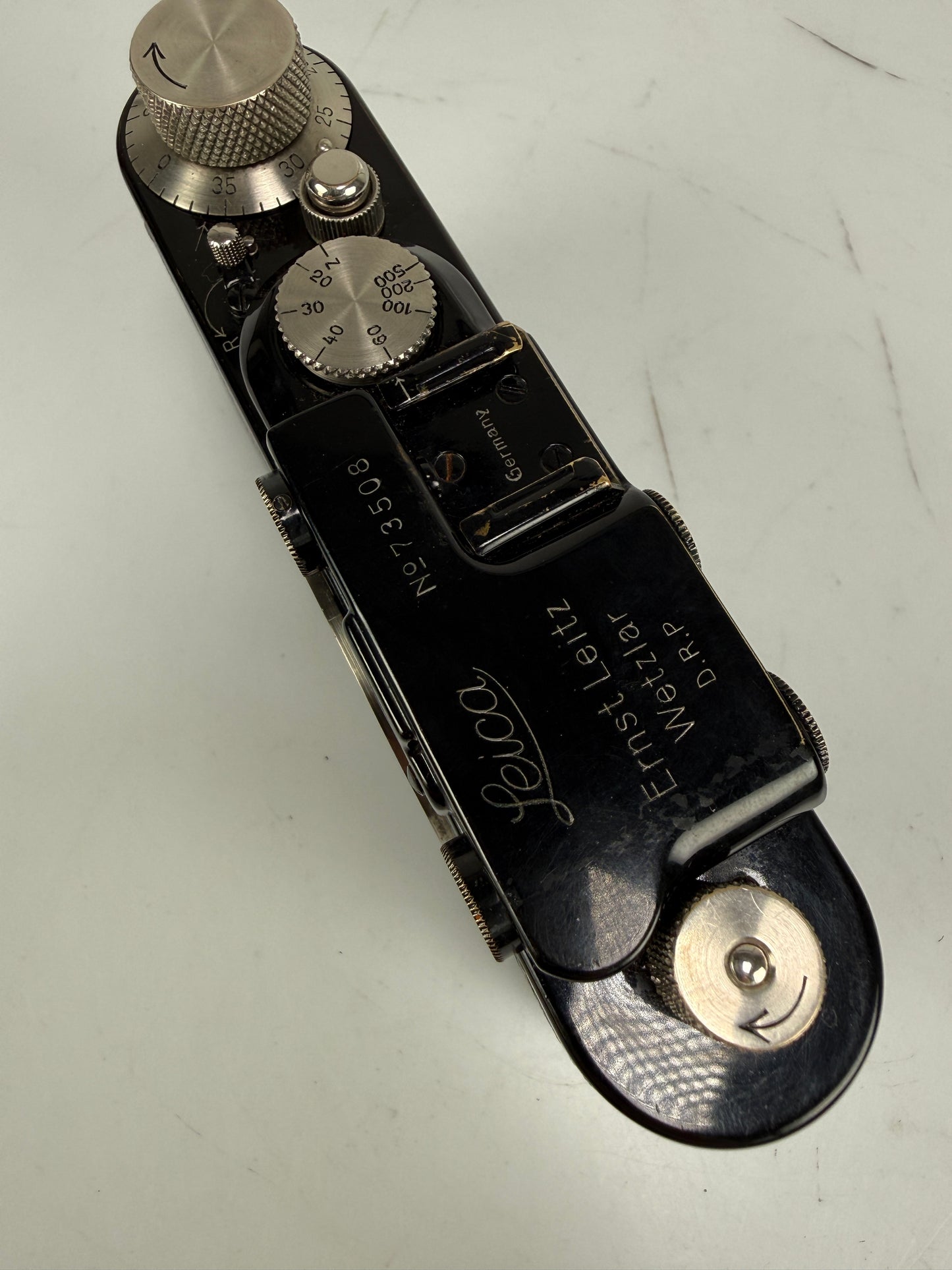 Leica II Model D 35mm Film Rangefinder Black Camera Body “Germany” hot shoe