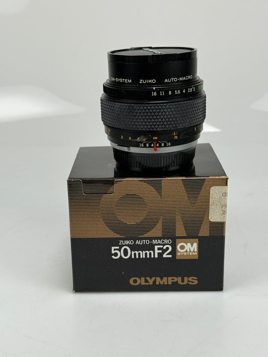 Olympus OM System Zuiko Auto Macro 50mm f2 Lens