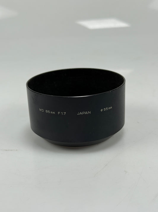 Minolta MD 85mm f1.7 Metal Lens Hood 55mm