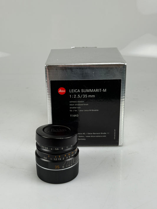 LEICA SUMMARIT-M 35MM f2.5 BLACK 11643 lens 6 bit coded
