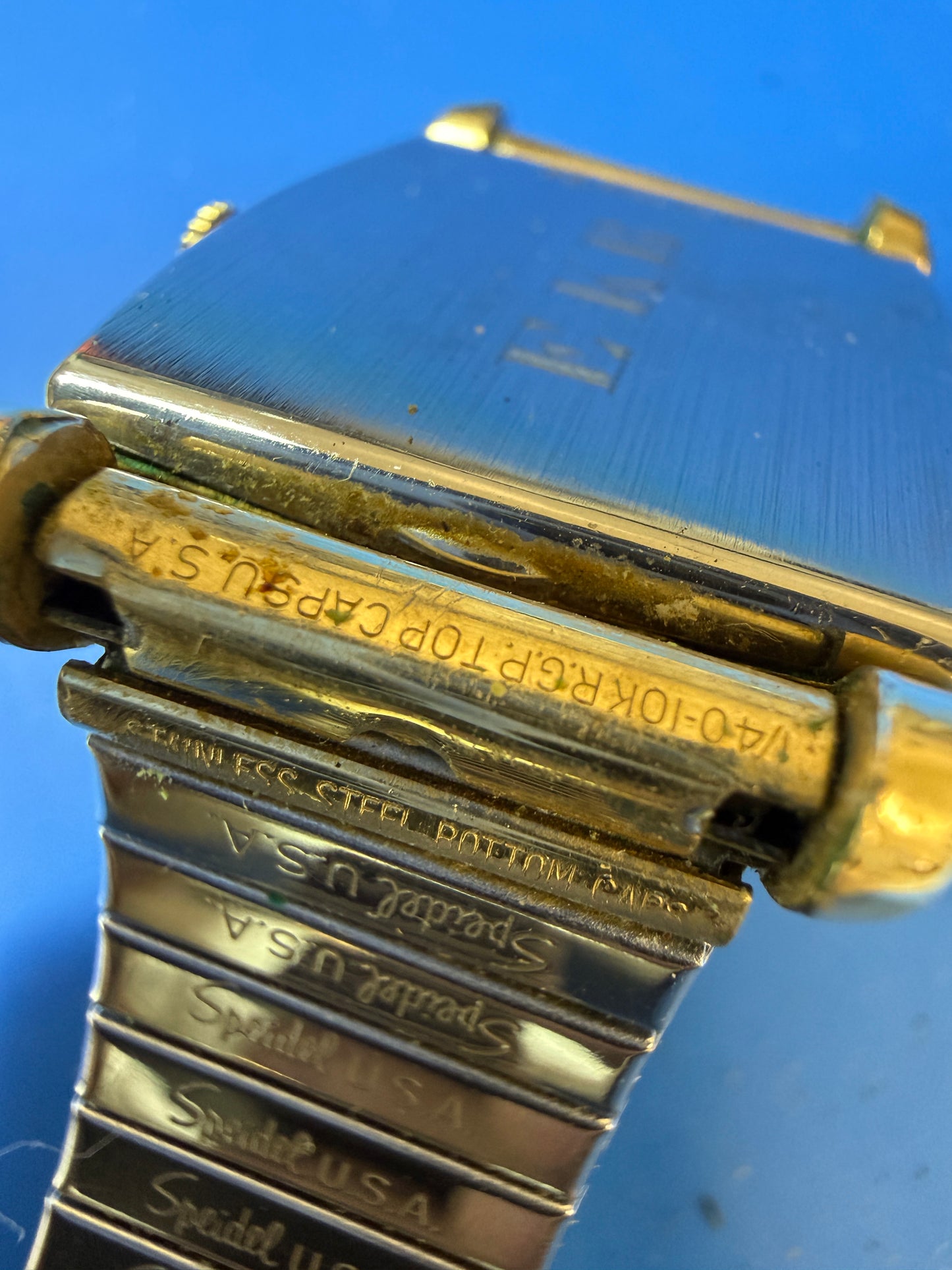 Vintage Mens Elgin 10K RGP Watch rolled gold plate manual wind