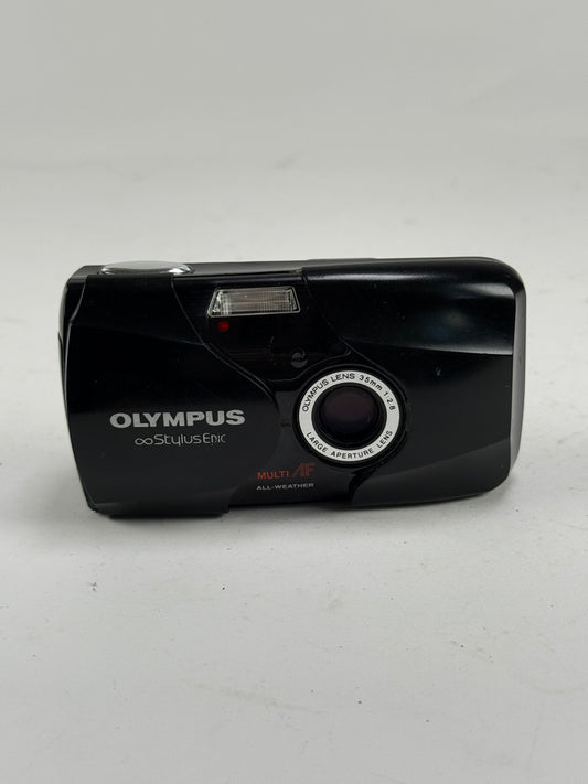 Olympus Stylus Epic 35mm point and shoot p&s film camera 35mm f2.8 black