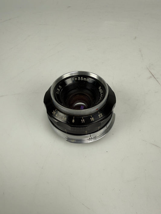 W.Accura Accura 35mm f2.8 Super Wide Angle Lens for Leica LTM with M mount adapter