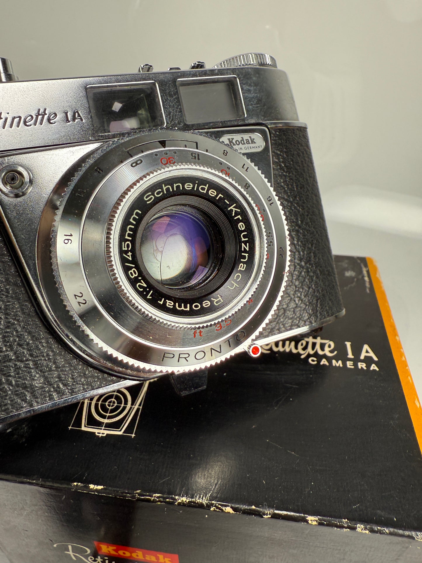 Kodak Retinette 1A w/Schneider 45mm f2.8 lens, mint in box