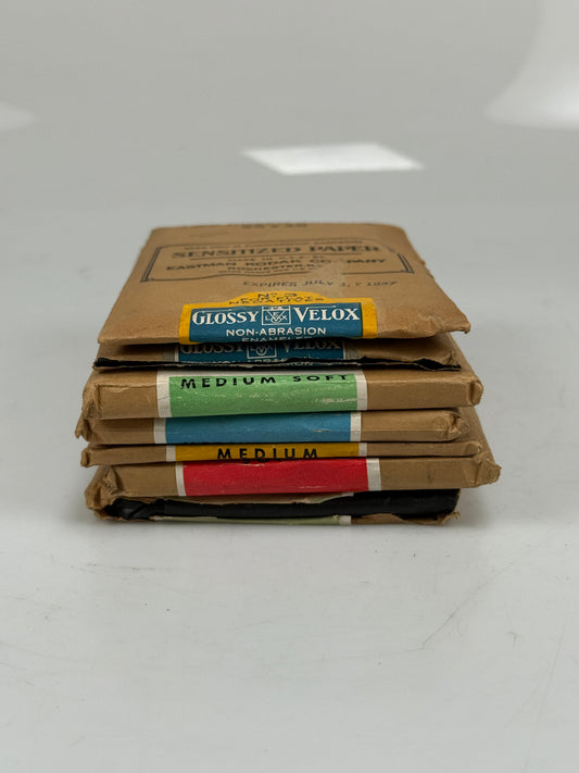 Vintage Agfa Photographic Paper 2-3/4”x4 1/2” Convira Glossy 6024 Medium Hard