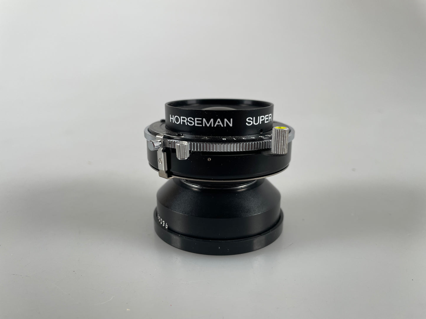 Horseman Super MC 120mm f5.6 lens in Seiko shutter large format lens